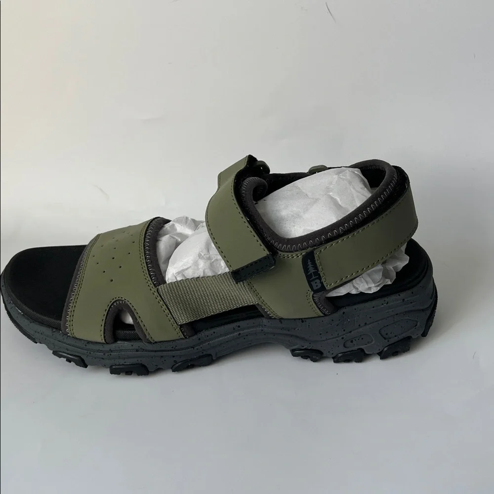 Bass Olive Green Men's Outdoor Sandals with Adjustable Straps - 9.5 - Picture 4 of 12
